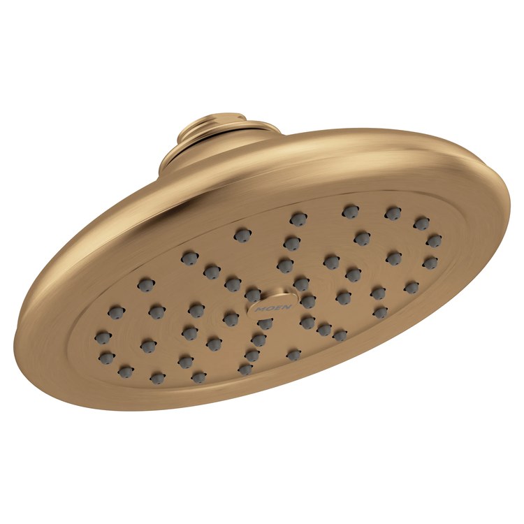 Showerhead 1 Functions Eco-Performance Bronzed Gold 7 Inch 1.75 Gallons per Minute Full Spray with Immersion Rainshower Technology - Image 1