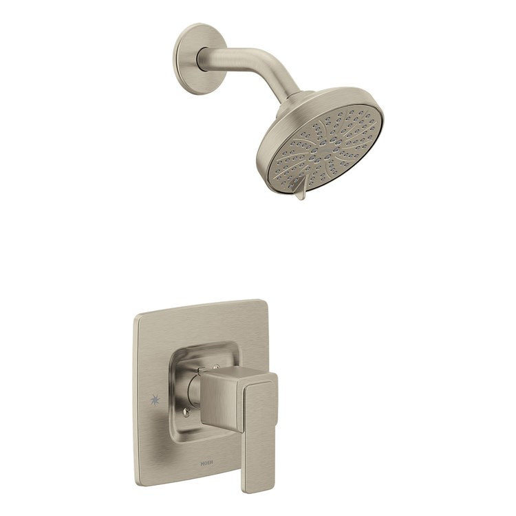 Shower Trim Iver Posi-Temp 1 Lever Brushed Nickel 6 Functions WaterSense ADA 1.75 Gallons per Minute for 62300/2500 Valve - Image 1