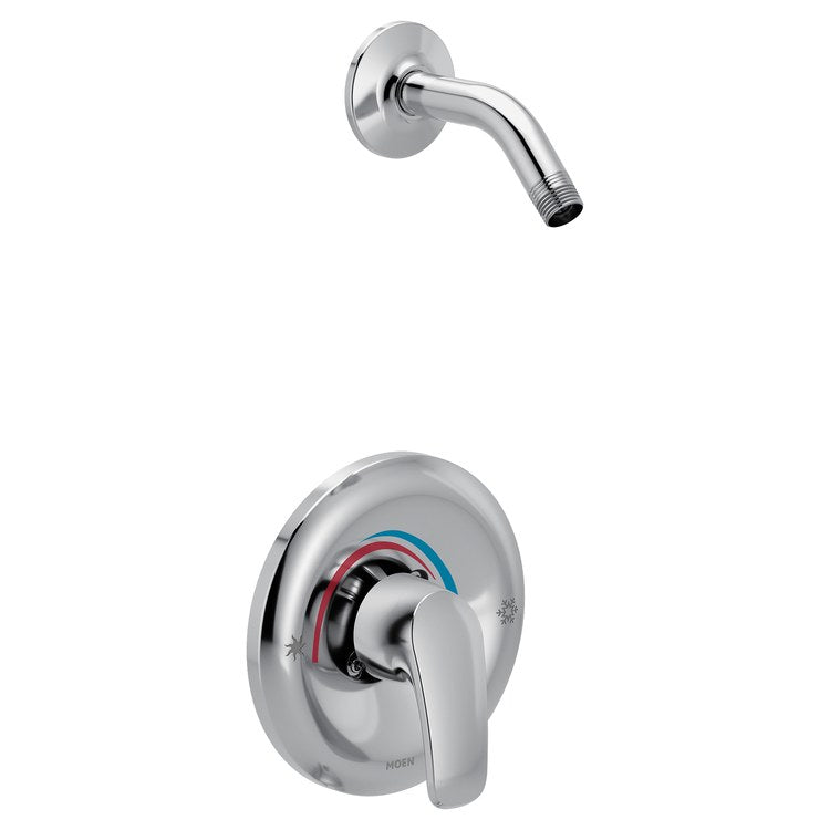 Shower Trim Chateau Less Showerhead 1 Lever Chrome/Matte Black WaterSense ADA for Moen M-PACT Common Valve System - Image 1