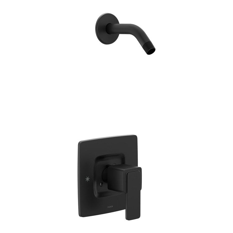Shower Trim Iver Posi-Temp 1 Lever Matte Black ADA Less Showerhead for 62300/2500 Valve - Image 1