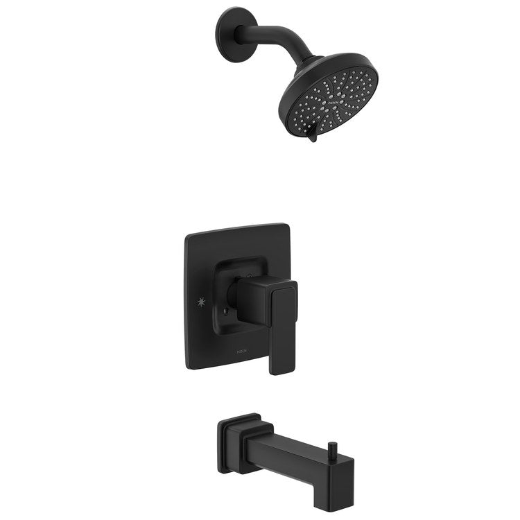 Tub and Shower Trim Iver Posi-Temp 1 Lever Matte Black WaterSense ADA for 62300/2500 Valve - Image 1