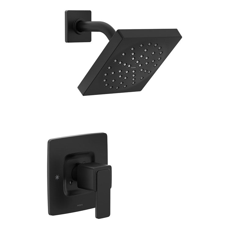 Shower Trim Iver Posi-Temp 1 Lever Matte Black 1 Functions WaterSense ADA 1.75 Gallons per Minute for 62300/2500 Valve - Image 1