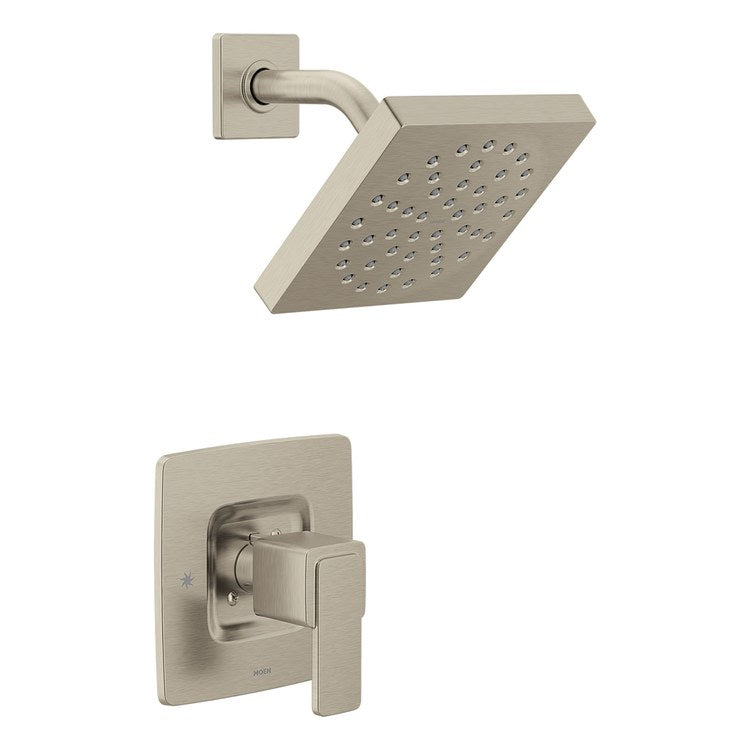 Shower Trim Iver Posi-Temp 1 Lever Brushed Nickel 1 Functions WaterSense ADA 1.75 Gallons per Minute for 62300/2500 Valve - Image 1