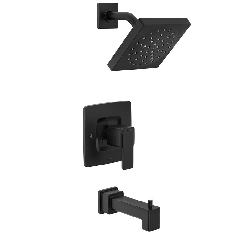 Tub and Shower Trim Iver 1 Lever Matte Black WaterSense ADA for 62300/2500 Valve - Image 1