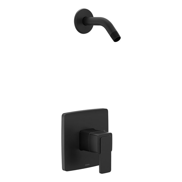 Shower Trim Iver M-CORE 2 Series 1 Lever Matte Black ADA Less Showerhead for U130/U140 Valve - Image 1