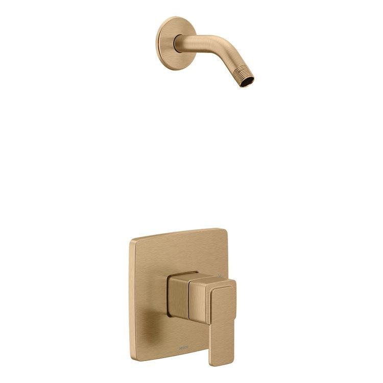Shower Trim Iver M-CORE 2 Series 1 Lever Bronzed Gold ADA Less Showerhead for U130/U140 Valve - Image 1