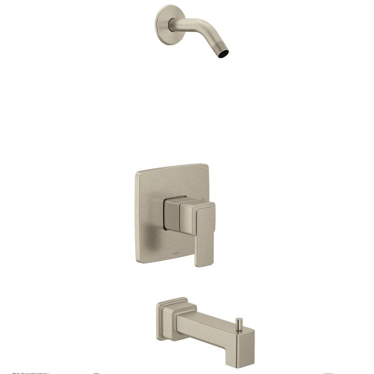 Tub and Shower Trim Iver 1 Lever Brushed Nickel WaterSense ADA for U130/U140 Valve - Image 1