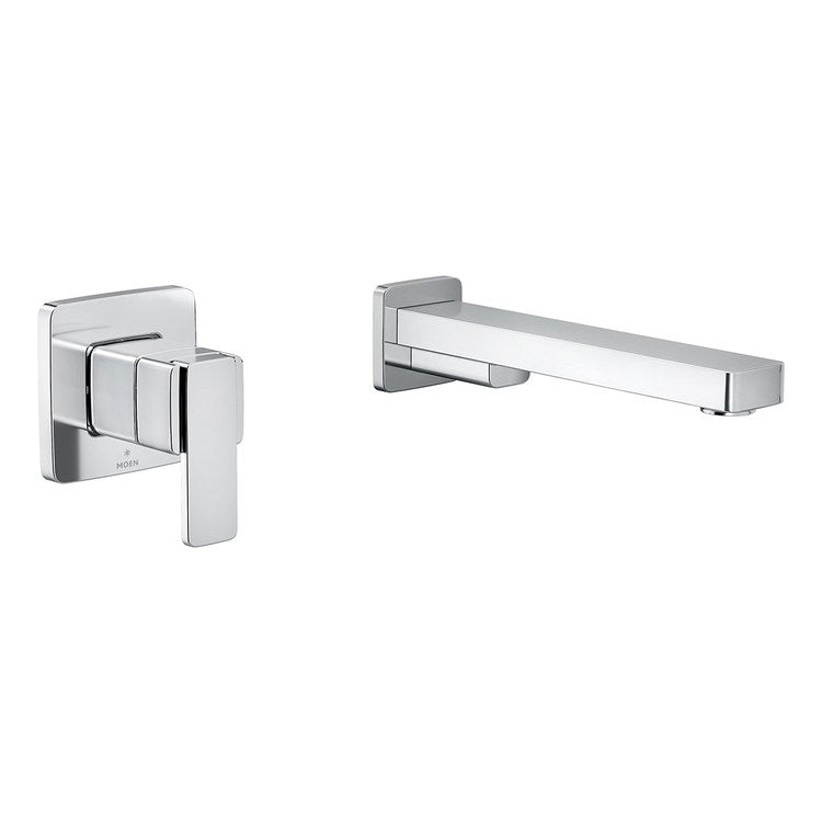 Tub Faucet Iver 1 Lever Chrome ADA 8.0 Gallons per Minute 2 Hole Wall - Image 1