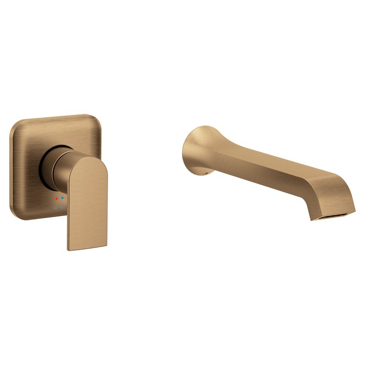 Tub Filler Trim Genta LX 1 Lever Bronzed Gold ADA Wall 8.0 Gallons per Minute - Image 1