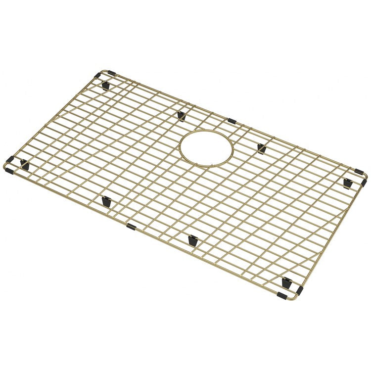 Sink Grid Gold Stainless Steel Rear Center