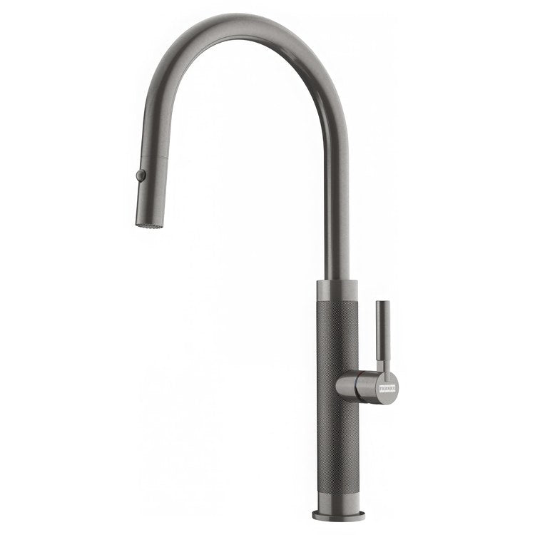 Kitchen Faucet Mythos Masterpiece 1 Lever Anthracite Pull Down J-Spout 360 DEG Swivel Shank - Image 1