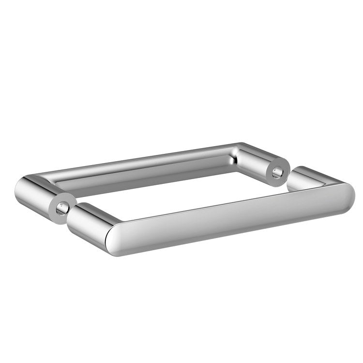 Handle Contemporary Zinc/Stainless Steel 2 Round Chrome for Shower Door 8 Inch