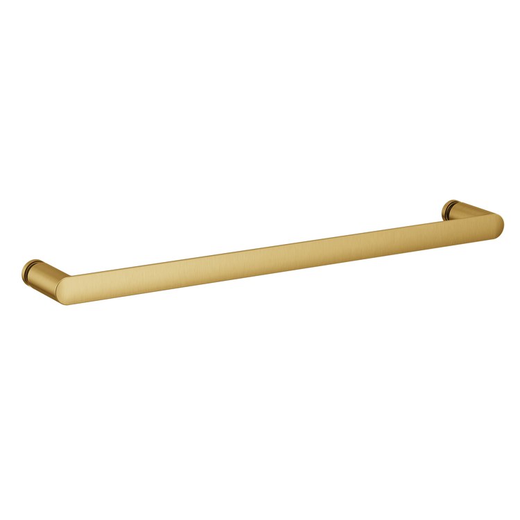 Towel Bar Contemporary 18 Inch Brushed Gold Zinc/Stainless Steel for Shower Door