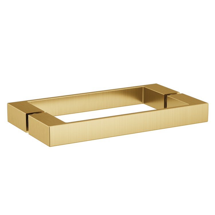 Handle Contemporary Zinc/Stainless Steel 2 Square Brushed Gold for Shower Door 8 Inch