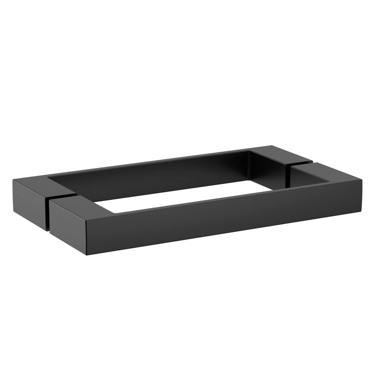 Handle Contemporary Zinc/Stainless Steel 2 Square Matte Black for Shower Door 8 Inch