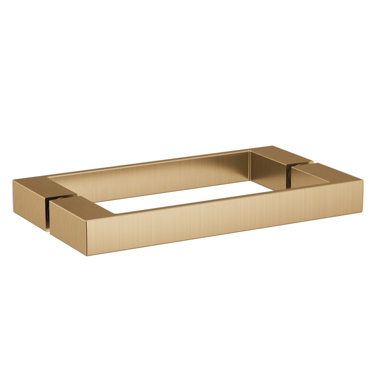 Handle Contemporary Zinc/Stainless Steel 2 Square Bronzed Gold for Shower Door 8 Inch