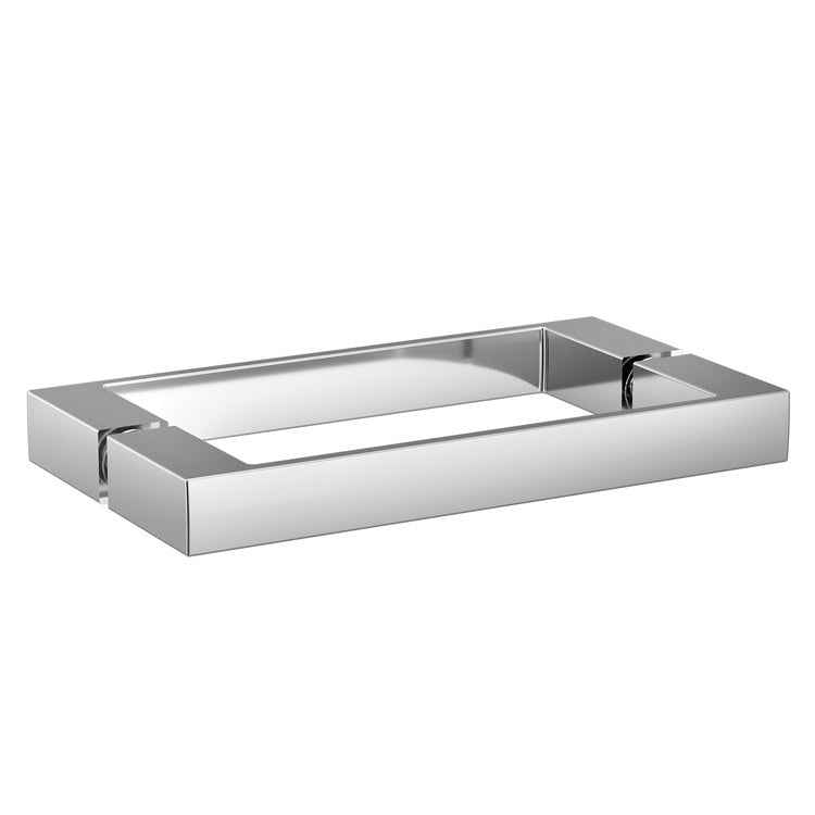 Handle Contemporary Zinc/Stainless Steel 2 Square Chrome for Shower Door 8 Inch