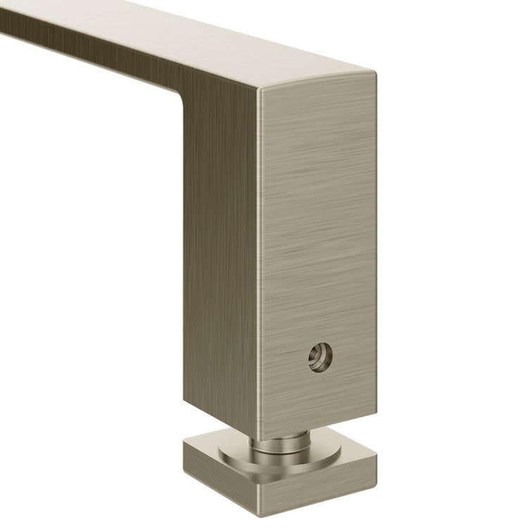 Towel Bar Contemporary 18 Inch Brushed Nickel Zinc/Stainless Steel for Shower Door - Image 2