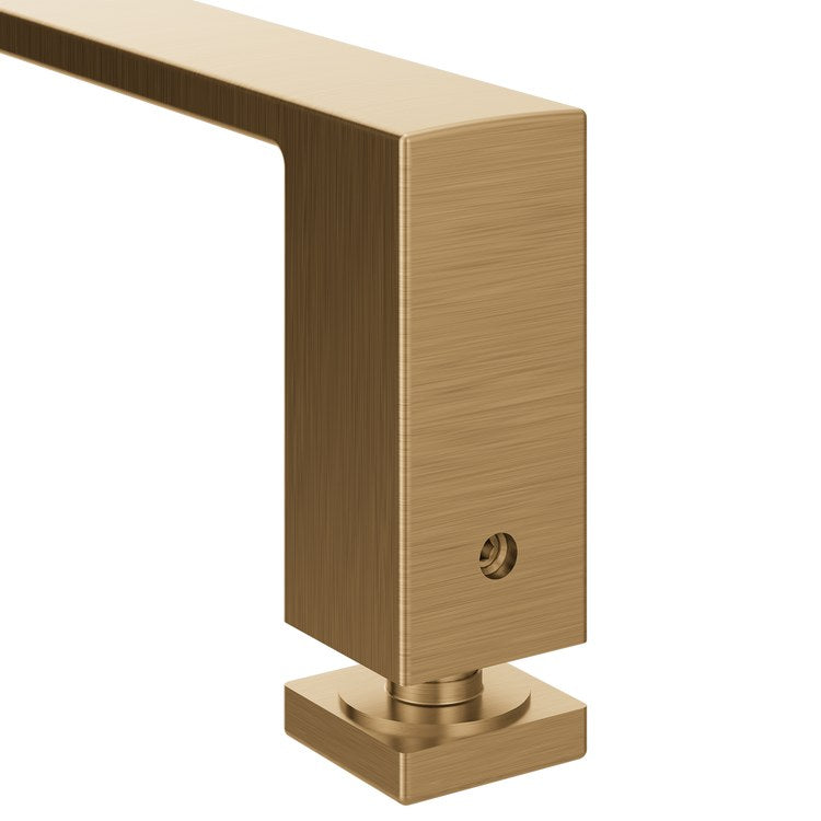 Towel Bar Contemporary 18 Inch Bronzed Gold Zinc/Stainless Steel for Shower Door - Image 2