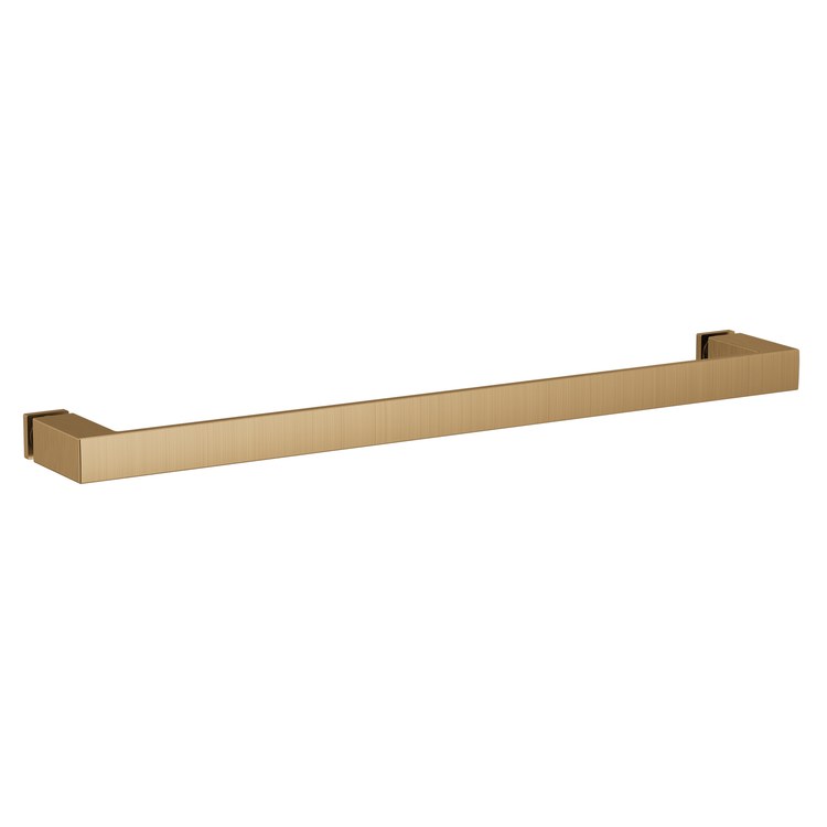 Towel Bar Contemporary 18 Inch Bronzed Gold Zinc/Stainless Steel for Shower Door