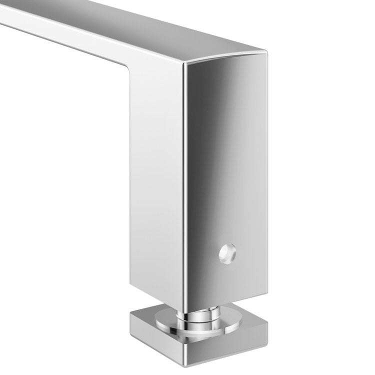 Towel Bar Contemporary 18 Inch Chrome Zinc/Stainless Steel for Shower Door - Image 2