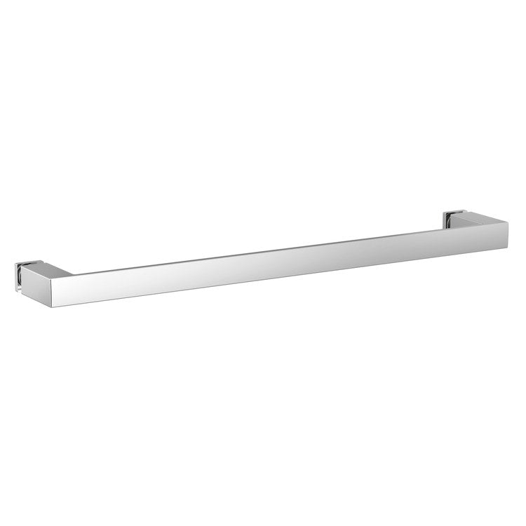 Towel Bar Contemporary 18 Inch Chrome Zinc/Stainless Steel for Shower Door