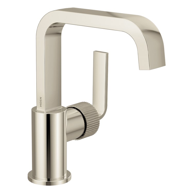 Lavatory Faucet Cambium 1 Lever ADA WaterSense Polished Nickel/Brushed Nickel 1.2 Gallons per Minute Deck Spring Loaded Pop-Up 1 Hole - Image 1