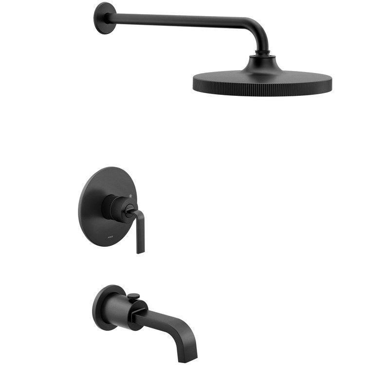 Tub and Shower Trim Cambium Posi-Temp 1 Lever Matte Black WaterSense ADA - Image 1