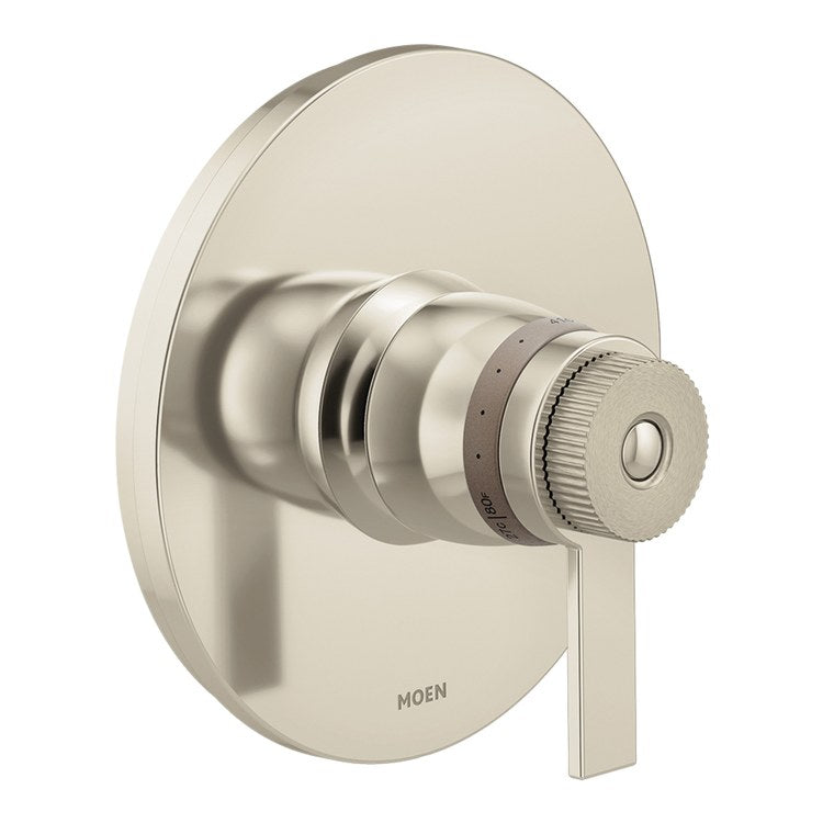 Thermostatic Valve Trim Cambium ExactTemp 1 Lever Brushed Nickel/Polished Nickel ADA - Image 1