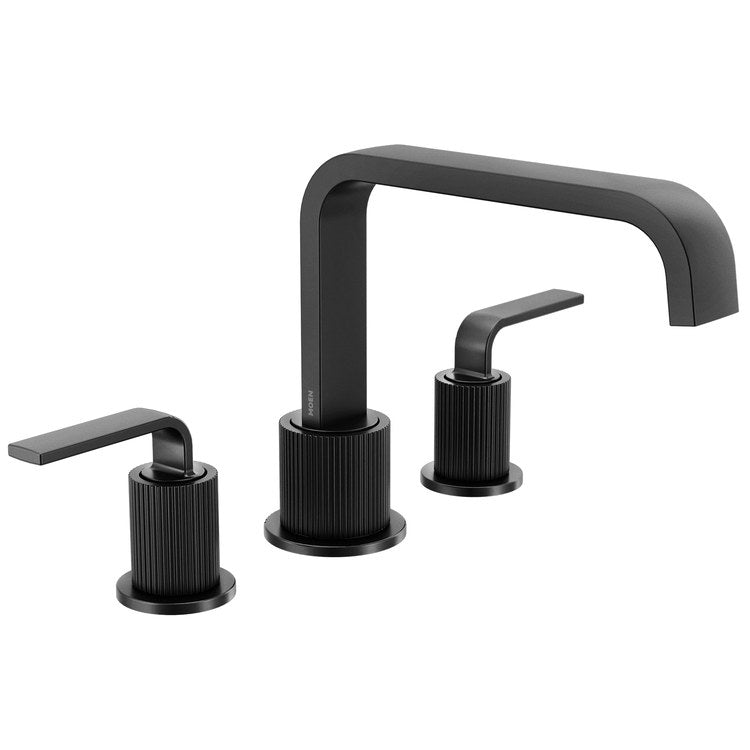 Roman Tub Trim Cambium 2 Lever Matte Black ADA 8 Inch Spread 3 Hole for 4792/4793/4794/4796/4797/4798 Valves - Image 1