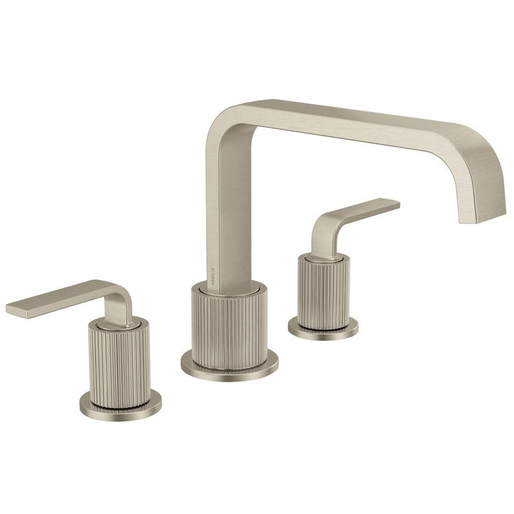 Roman Tub Trim Cambium 2 Lever Brushed Nickel ADA 8 Inch Spread 3 Hole for 4792/4793/4794/4796/4797/4798 Valves - Image 1