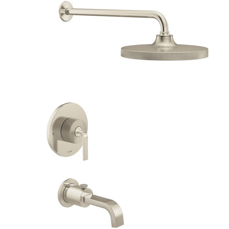 Tub and Shower Trim Cambium M-Core 2 1 Lever Brushed Nickel/Polished Nickel WaterSense ADA - Image 1