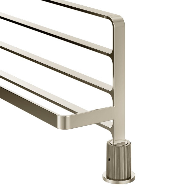 Towel Shelf Cambium Brushed Nickel/Polished Nickel 24 Inch Zinc/Stainless Steel - Image 2