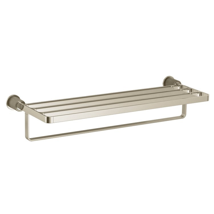 Towel Shelf Cambium Brushed Nickel/Polished Nickel 24 Inch Zinc/Stainless Steel