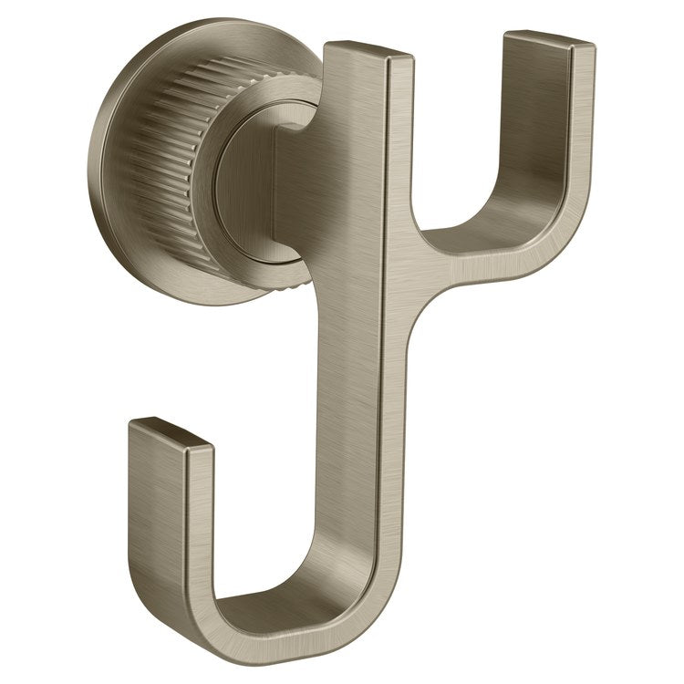 Robe Hook Cambium Double Brushed Nickel 2-3/8 Inch Wall Zinc - Image 1