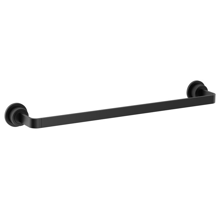 Towel Bar Cambium 18 Inch Single Matte Black Zinc/Stainless Steel - Image 1