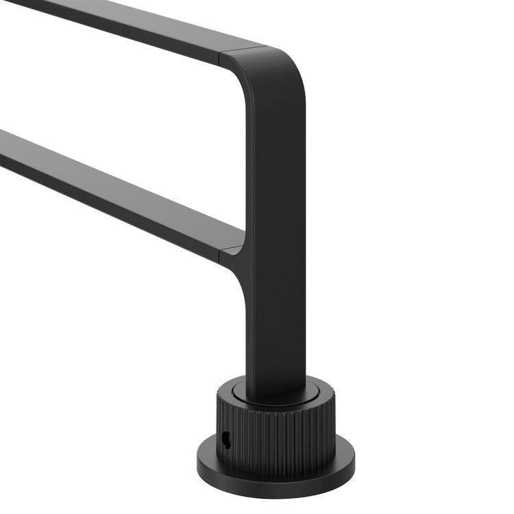 Towel Bar Cambium 22 Inch Double Matte Black Zinc/Stainless Steel - Image 2