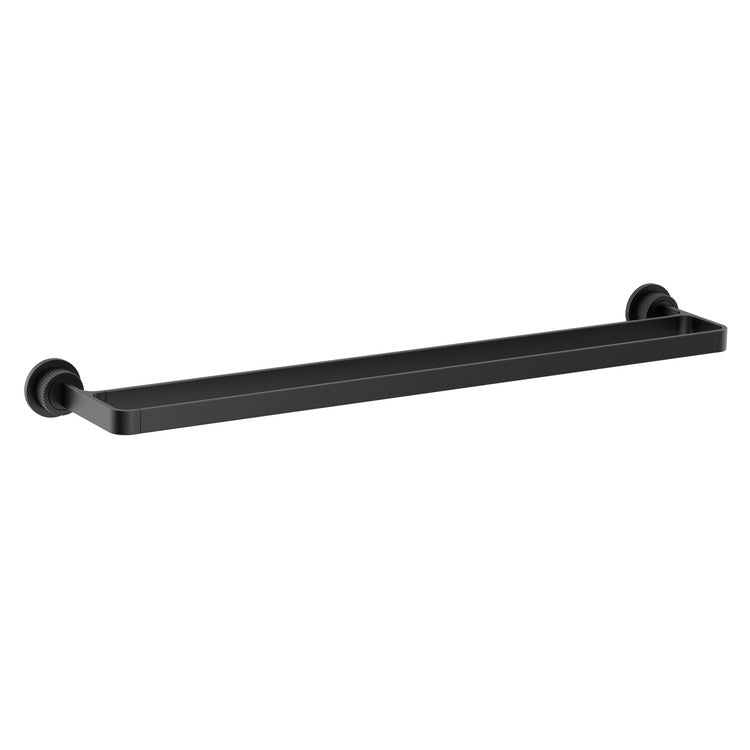 Towel Bar Cambium 22 Inch Double Matte Black Zinc/Stainless Steel - Image 1