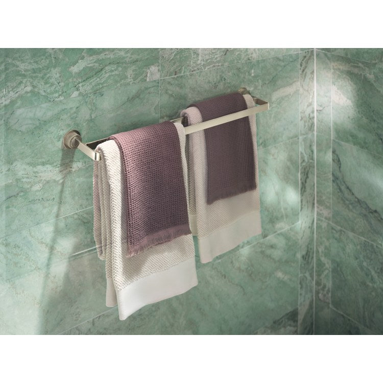 Towel Bar Cambium 22 Inch Double Brushed Nickel/Polished Nickel Zinc/Stainless Steel - Image 3