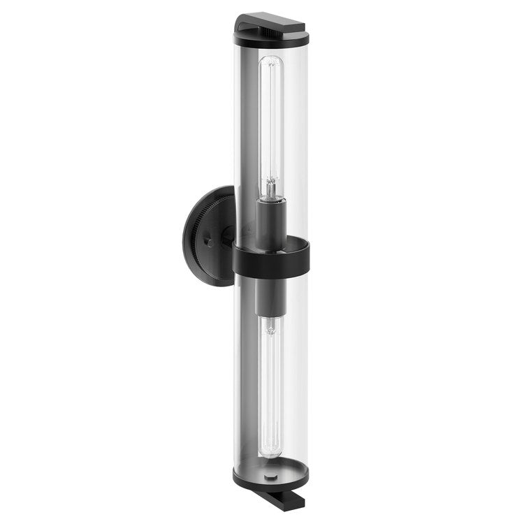 Bath Light Cambium Medium 1 Lamp Matte Black Clear Medium Base Type T 100 Watt