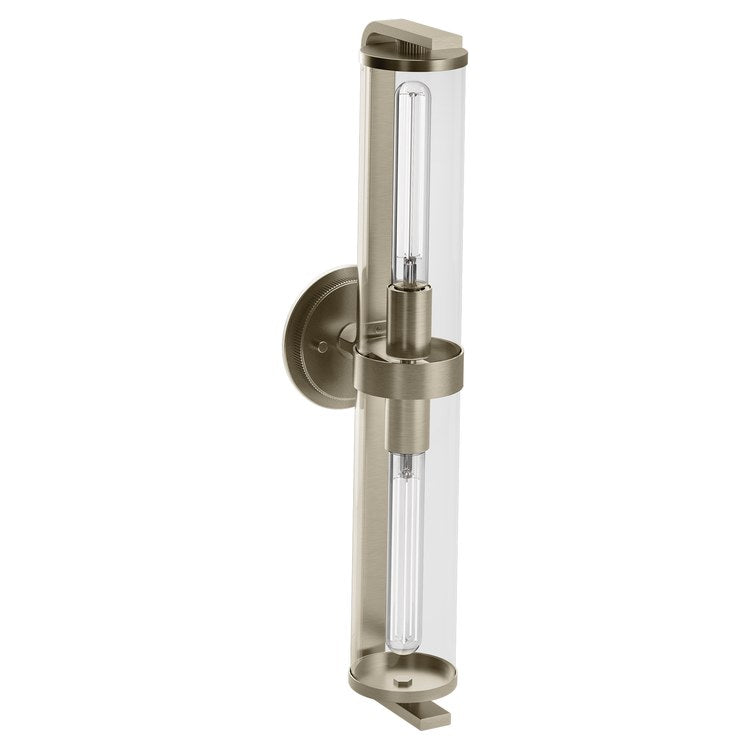 Bath Light Cambium Medium 1 Lamp Brushed Nickel Clear Medium Base Type T 100 Watt
