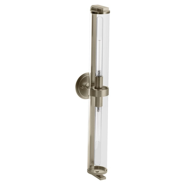 Bath Light Cambium Large 1 Lamp Brushed Nickel Clear Medium Base Type T 100 Watt - Image 1