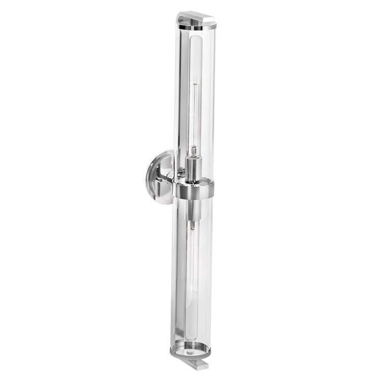 Bath Light Cambium Large 1 Lamp Chrome Clear Medium Base Type T 100 Watt