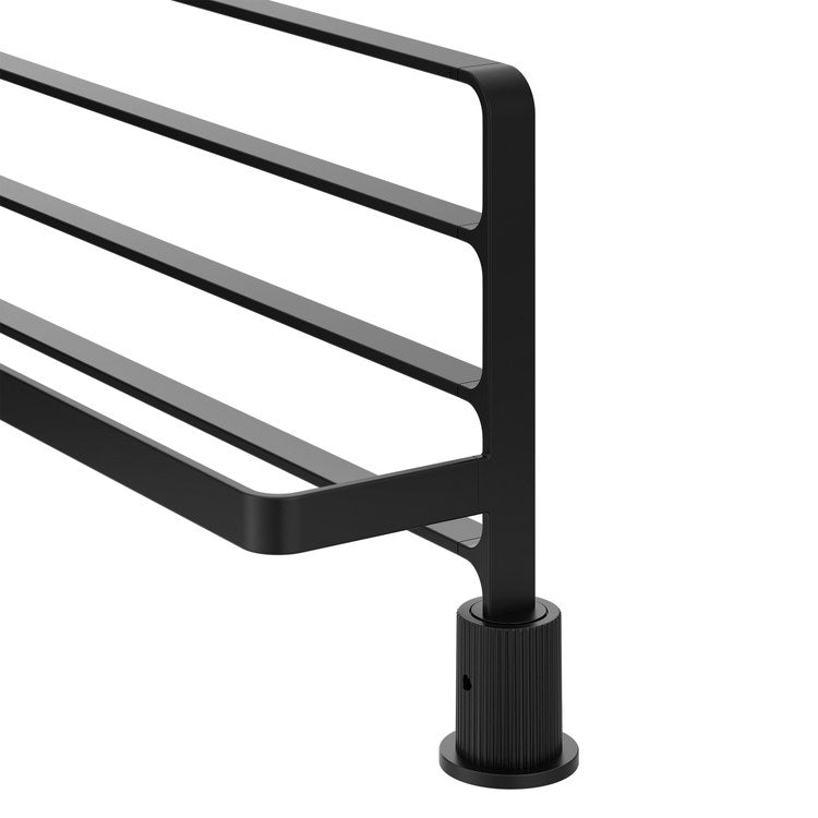 Towel Shelf Cambium Matte Black 24 Inch Zinc/Stainless Steel - Image 2