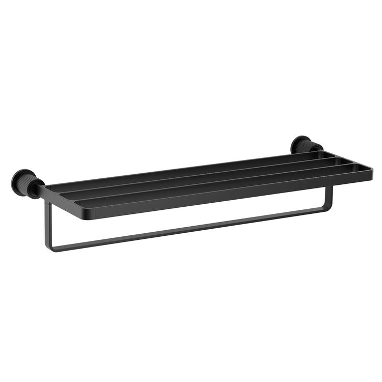 Towel Shelf Cambium Matte Black 24 Inch Zinc/Stainless Steel
