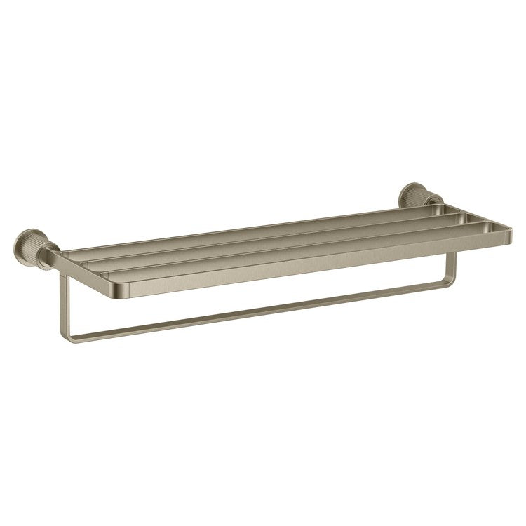 Towel Shelf Cambium Brushed Nickel 24 Inch Zinc/Stainless Steel