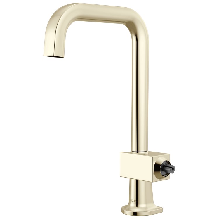 Bar Faucet Frank Lloyd Wright Less Handle Brilliance Polished Nickel Square 360 DEG Swivel 1.8 Gallons per Minute - Image 1