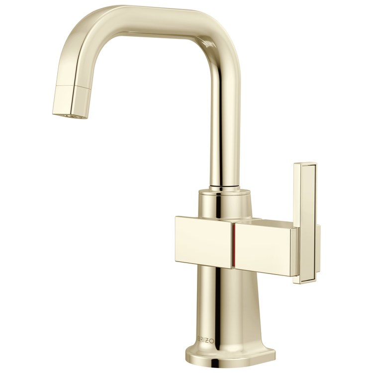 Hot Water Dispenser Frank Lloyd Wright 1 Lever ADA Square 360 DEG Swivel Brilliance Polished Nickel 1.0 Gallons per Minute for InSinkErator Systsems HWT300-F2000S HWT-F3000S HWT-300 - Image 1