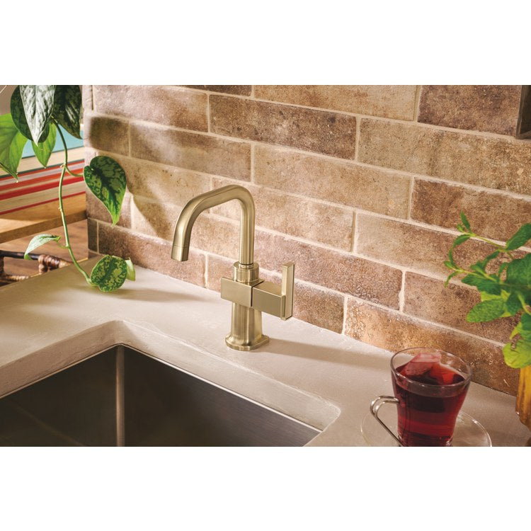 Hot Water Dispenser Frank Lloyd Wright 1 Lever ADA Square 360 DEG Swivel Brilliance Luxe Gold 1.0 Gallons per Minute for InSinkErator Systsems HWT300-F2000S HWT-F3000S HWT-300 - Image 2