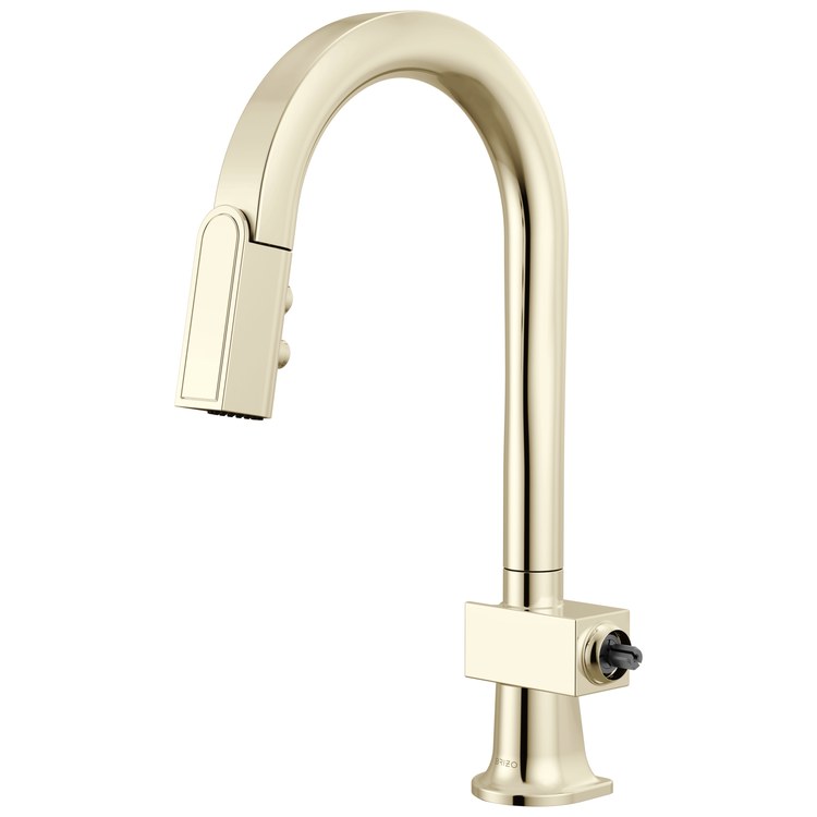Prep Faucet Frank Lloyd Wright Less Handle Brilliance Polished Nickel Pull Down Arc 360 DEG Swivel 1.8 Gallons per Minute - Image 1